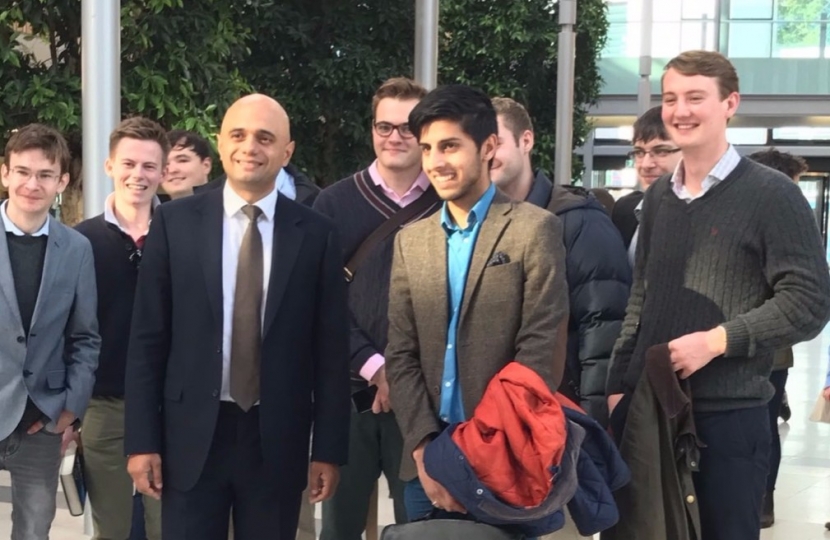 Sajid Javid with EUCA members