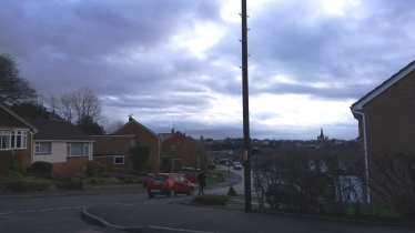 Openreaach poles at Winchester Avenue, Exwick